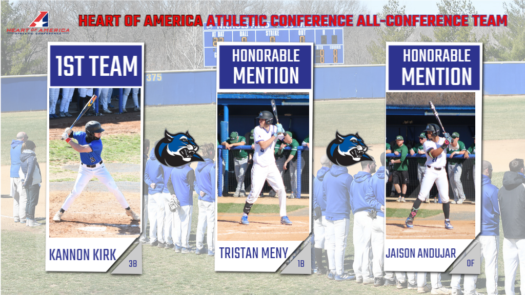 Kirk Named First Team, Meny Andujar Honorable Mention to All-Heart Baseball Team