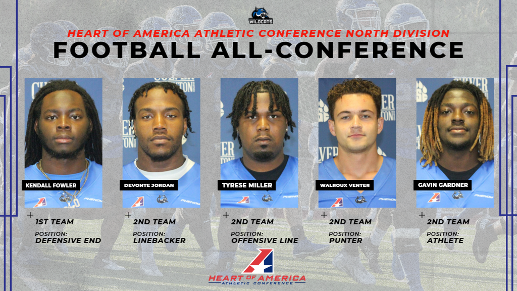 Eight Football Wildcats Earn Spots on Heart North All-Conference Team