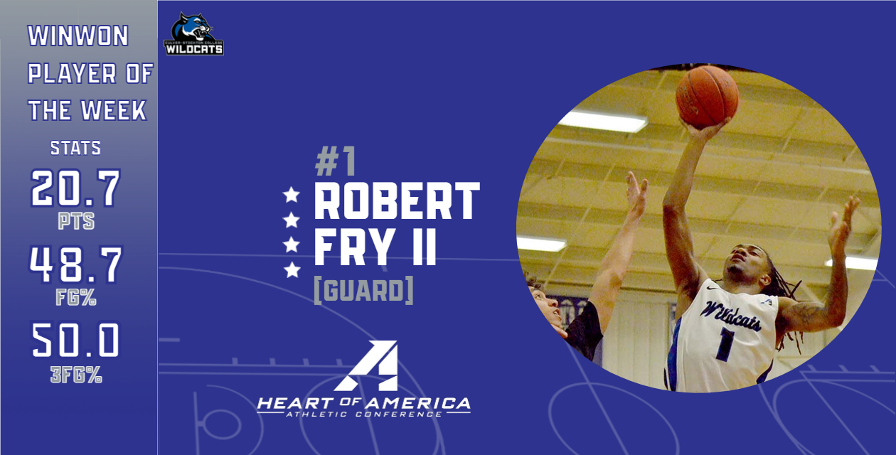 Fry Named the WinWon Heart Men's Basketball Player of the Week