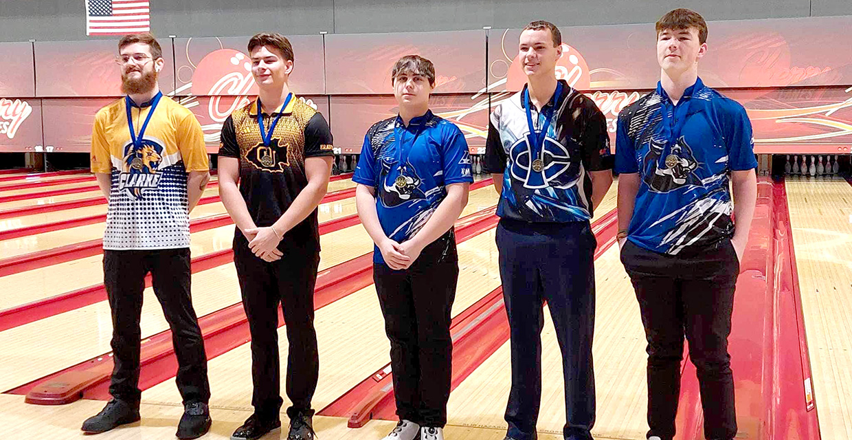 Men's Bowling Wins Clarke Invitational; Bieri, Staley Named to All-Tournament Team