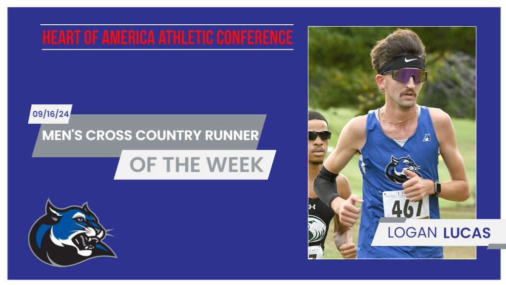 Logan Lucas Earns Runner of the Week Honor from Heart of America Athletic Conference