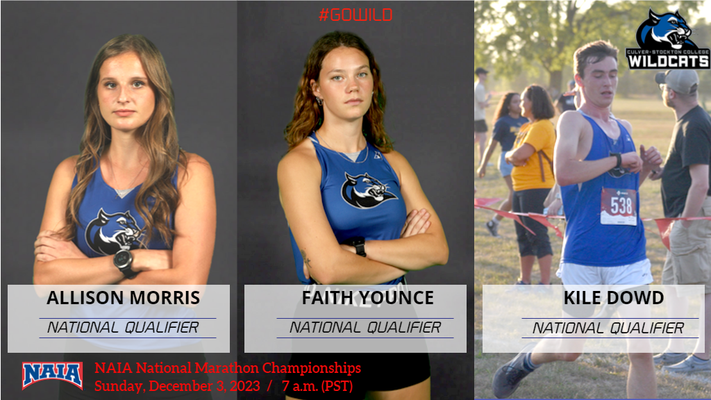 Trio of Wildcat Runners Qualify for NAIA National Marathon Championships