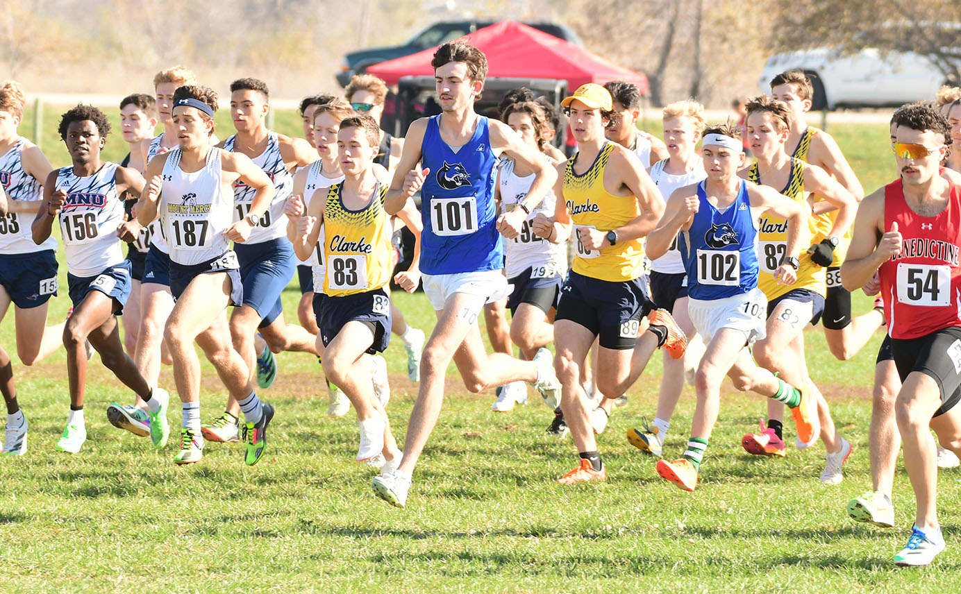 Men's Cross Country Posts Best Team Finish Ever in Heart Championships
